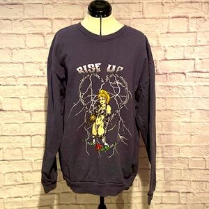 BOYS LIE RISE UP OVERSIZED CREW NECK